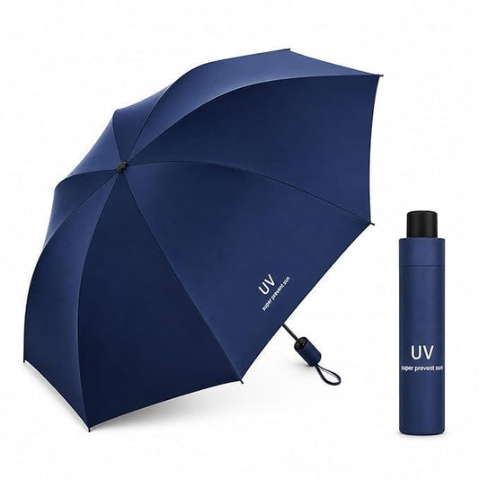 UV Umbrella for Sun & Rain – Auto Open/Close | Windproof | Travel-Friendly 3-Fold Design | SPF 50+ Coated | Big Canopy, Easy to Carry