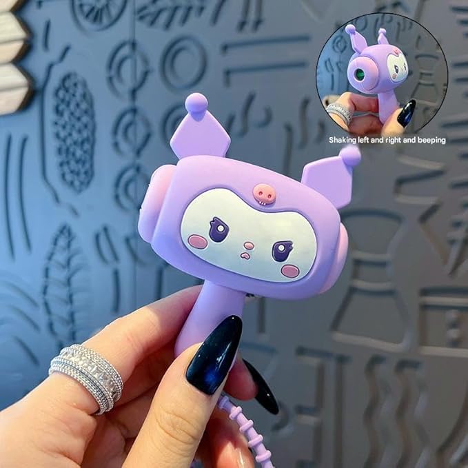 Cute Cartoon Hammer Keychain With Sound For Kids, Shake Left Right Musical Beep Hammer Toy, Soft Grip Cartoon Handheld Sensory Keychain For Babies & Toddlers