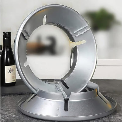 Gas Saver Burner Stand | Burner Stand | Gas Saver Jali | Windproof Gas Saver Stand | Gas Saving Ring | Gas Saver Round Burner Stand, Suitable For All Gas Stove (Dark Silvery, 1)