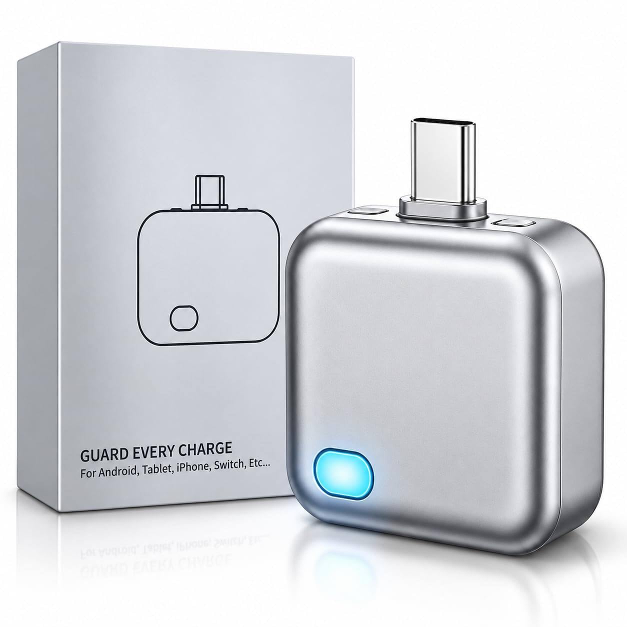 Smart Charger mini Adapter with Auto Power disconnector | Light Weight | for Android, iOS, Tablet etc.