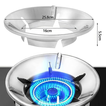 Gas Saver Burner Stand | Burner Stand | Gas Saver Jali | Windproof Gas Saver Stand | Gas Saving Ring | Gas Saver Round Burner Stand, Suitable For All Gas Stove (Dark Silvery, 1)