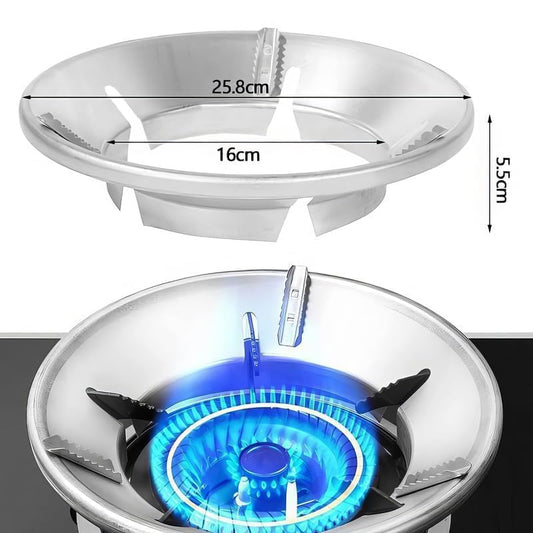 Gas Saver Burner Stand | Burner Stand | Gas Saver Jali | Windproof Gas Saver Stand | Gas Saving Ring | Gas Saver Round Burner Stand, Suitable For All Gas Stove (Dark Silvery, 1)