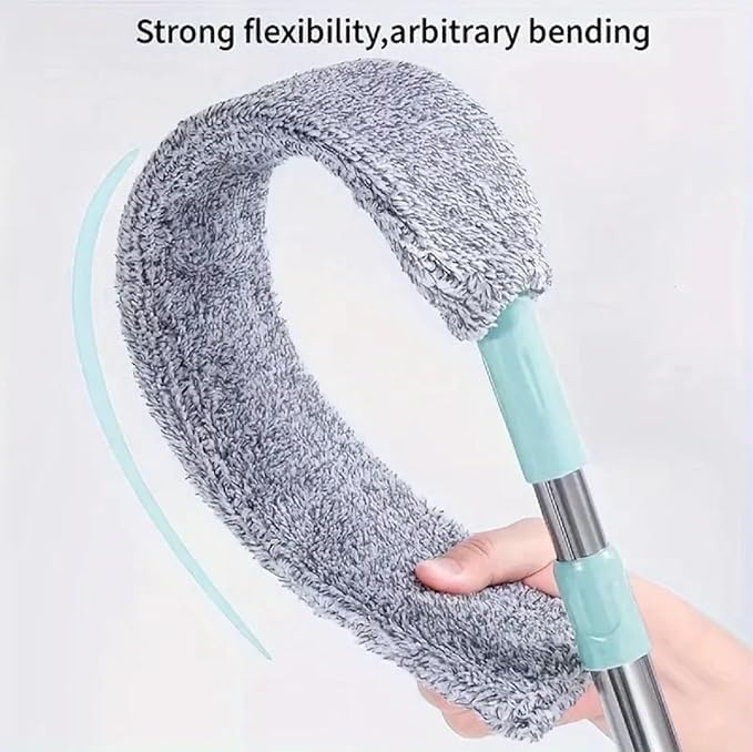 Emcgicc Retractable Gap Dust Cleaner, Microfiber Hand Duster, Under Fridge & Appliance Duster, Telescopic Dust Brush for Wet and Dry, Cleaning Tools for Home Bedroom Kitchen (1PCS)