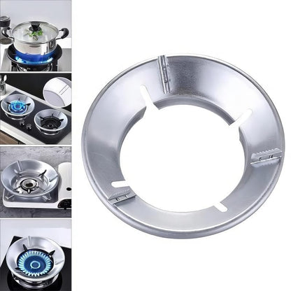 Gas Saver Burner Stand | Burner Stand | Gas Saver Jali | Windproof Gas Saver Stand | Gas Saving Ring | Gas Saver Round Burner Stand, Suitable For All Gas Stove (Dark Silvery, 1)