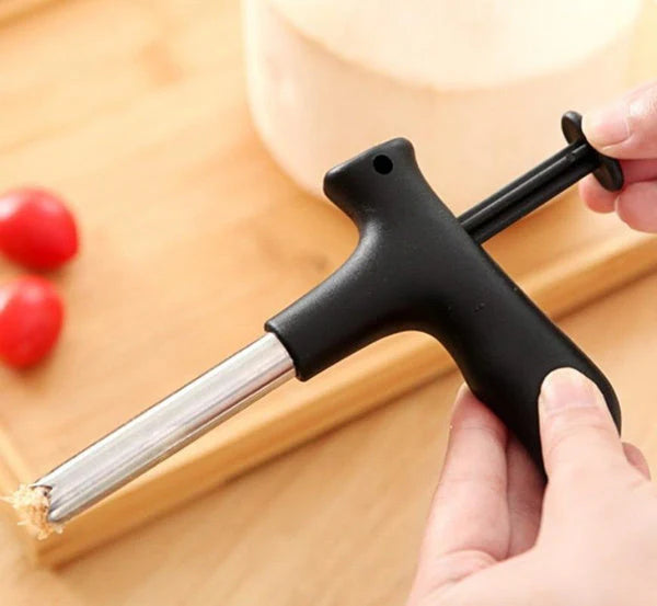 Coconut Opener Tool – Stainless Steel & Easy Grip | Quickslice