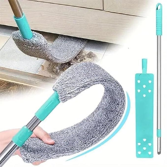 Emcgicc Retractable Gap Dust Cleaner, Microfiber Hand Duster, Under Fridge & Appliance Duster, Telescopic Dust Brush for Wet and Dry, Cleaning Tools for Home Bedroom Kitchen (1PCS)