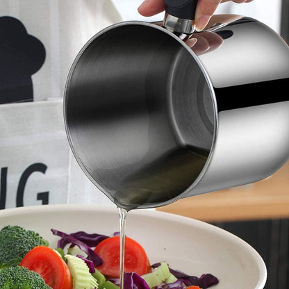 Oil Strainer Pot Grease Can - Stainless Steel Cooking Grease Container, Reuse Oil Storage (Best Oil Shaver) Can Container with Removable Filter Anti-Scalding Handheld, Lid for Cooking