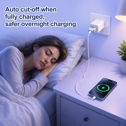Smart Charger mini Adapter with Auto Power disconnector | Light Weight | for Android, iOS, Tablet etc.