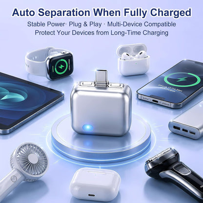 Smart Charger mini Adapter with Auto Power disconnector | Light Weight | for Android, iOS, Tablet etc.