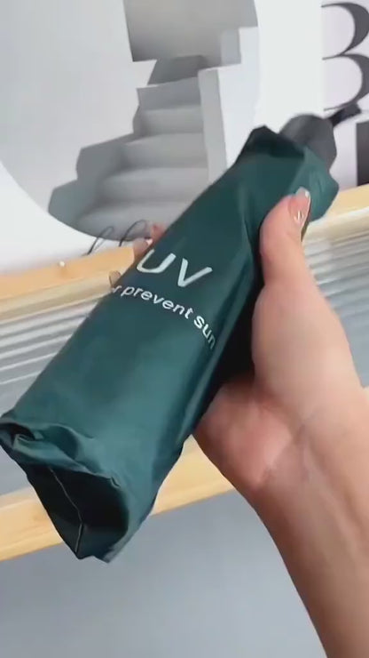 UV Umbrella for Sun & Rain – Auto Open/Close | Windproof | Travel-Friendly 3-Fold Design | SPF 50+ Coated | Big Canopy, Easy to Carry